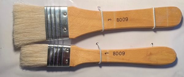Borstenpinsel-Set, 2 Stk. Flachpinsel